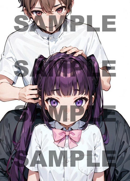 【断髪イラスト集+ショートノベル】Dream Cut Model Vol.1 黒髪ツインテールの女の子