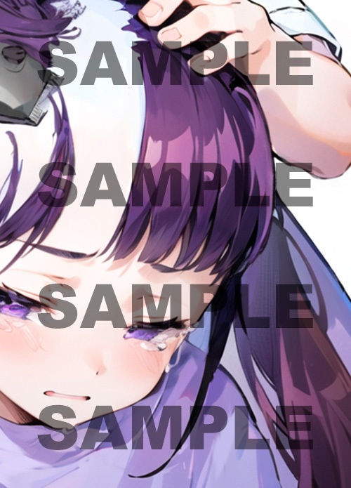 【断髪イラスト集+ショートノベル】Dream Cut Model Vol.1 黒髪ツインテールの女の子