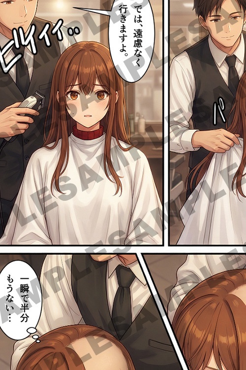 【断髪漫画+ライトノベル】バレンタインに、この髪を託して