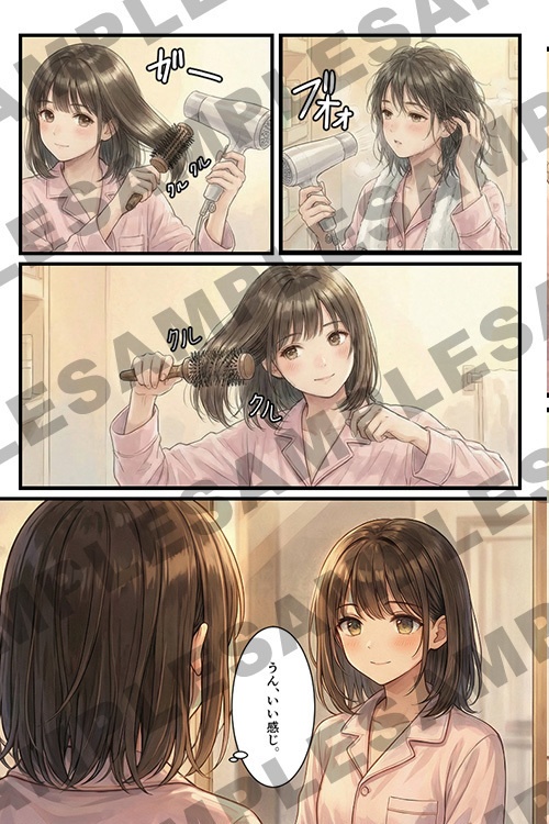 【断髪漫画】私が選んだ、ほどける卒業