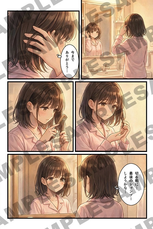 【断髪漫画】私が選んだ、ほどける卒業