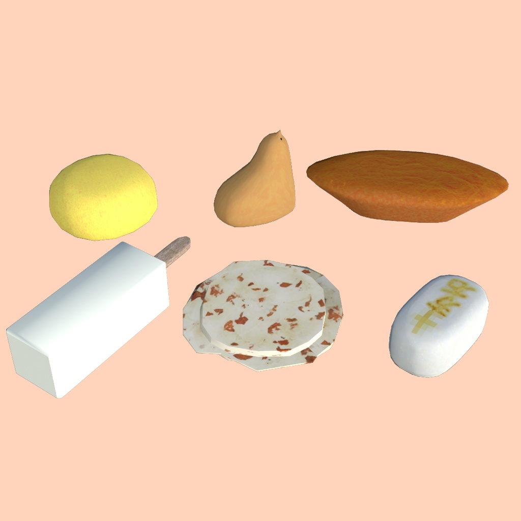 [無料]見覚えのあるお菓子6種セット.FBX