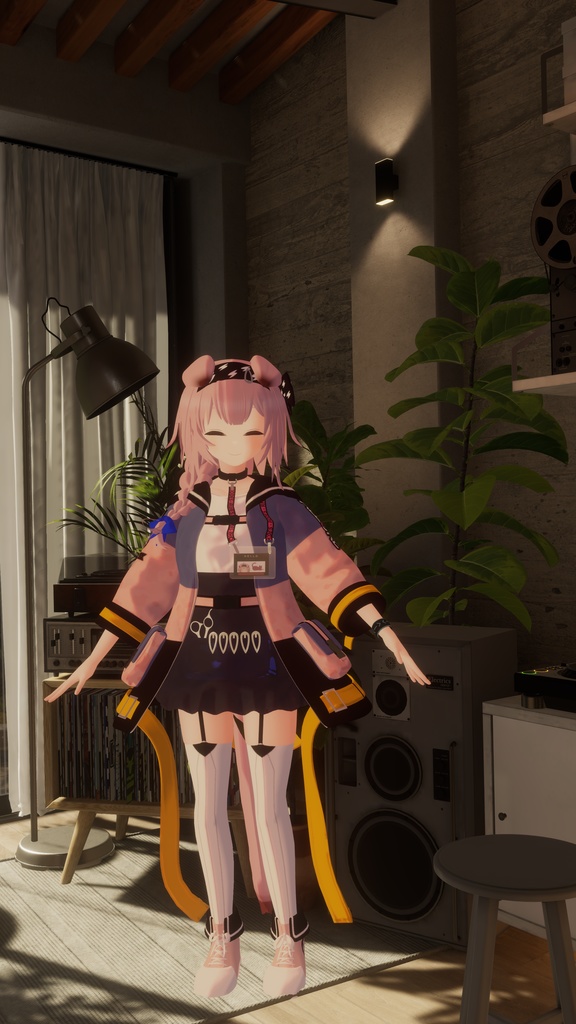 フルスクラッチ3Dモデル『ゴールデングロー』【VRChat対応】【アークナイツ二次創作】