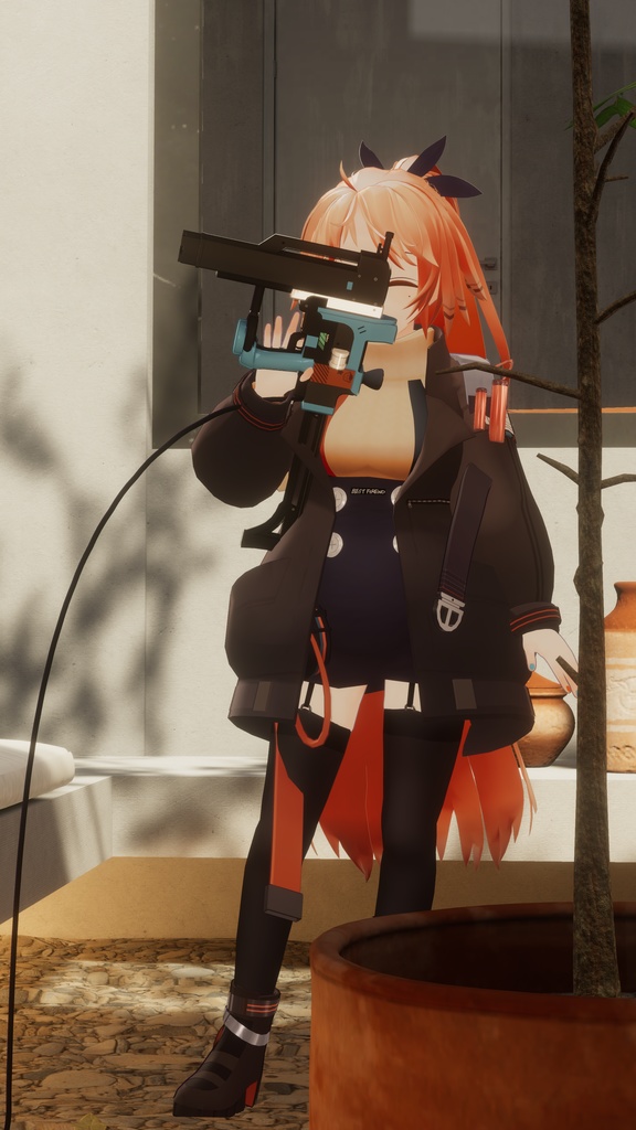 フルスクラッチ3Dモデル『パインコーン』【VRChat対応】【アークナイツ二次創作】