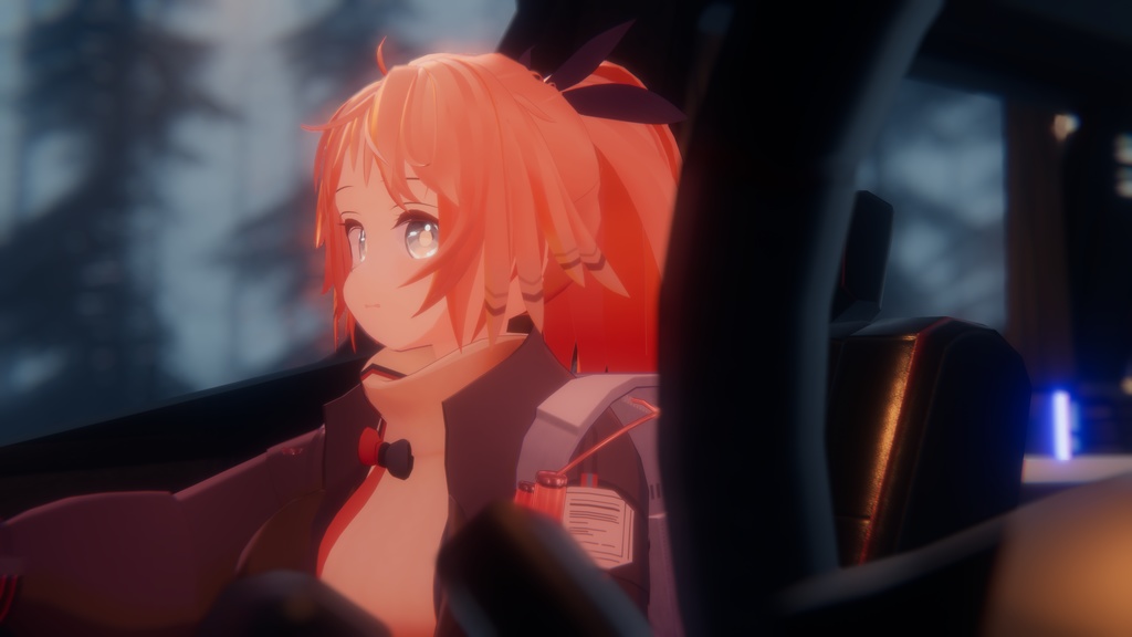 フルスクラッチ3Dモデル『パインコーン』【VRChat対応】【アークナイツ二次創作】