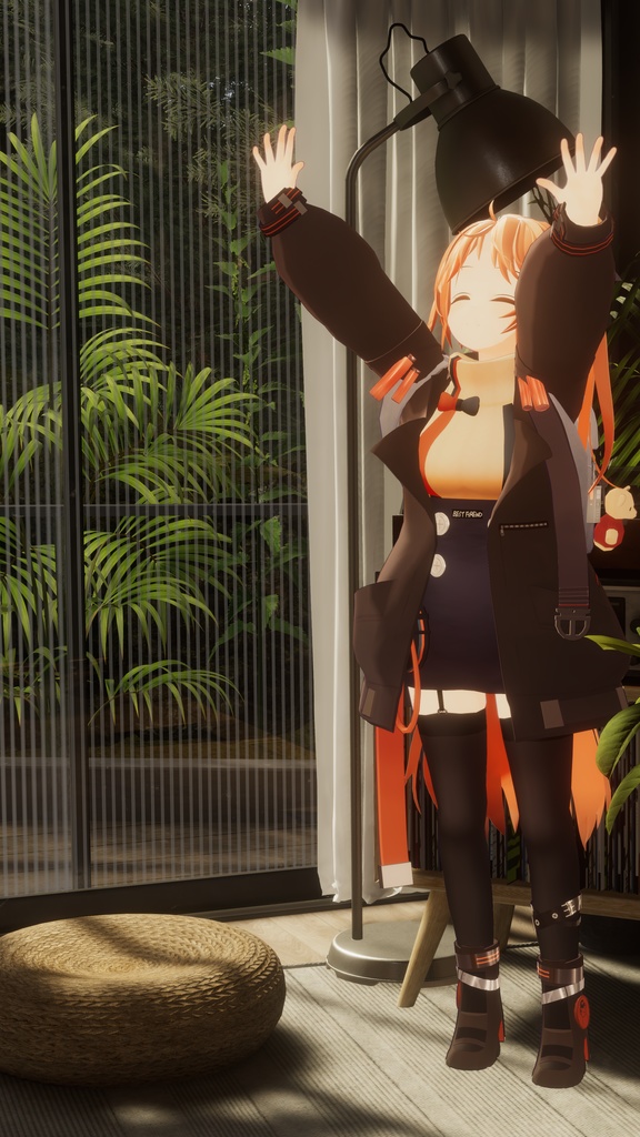 フルスクラッチ3Dモデル『パインコーン』【VRChat対応】【アークナイツ二次創作】