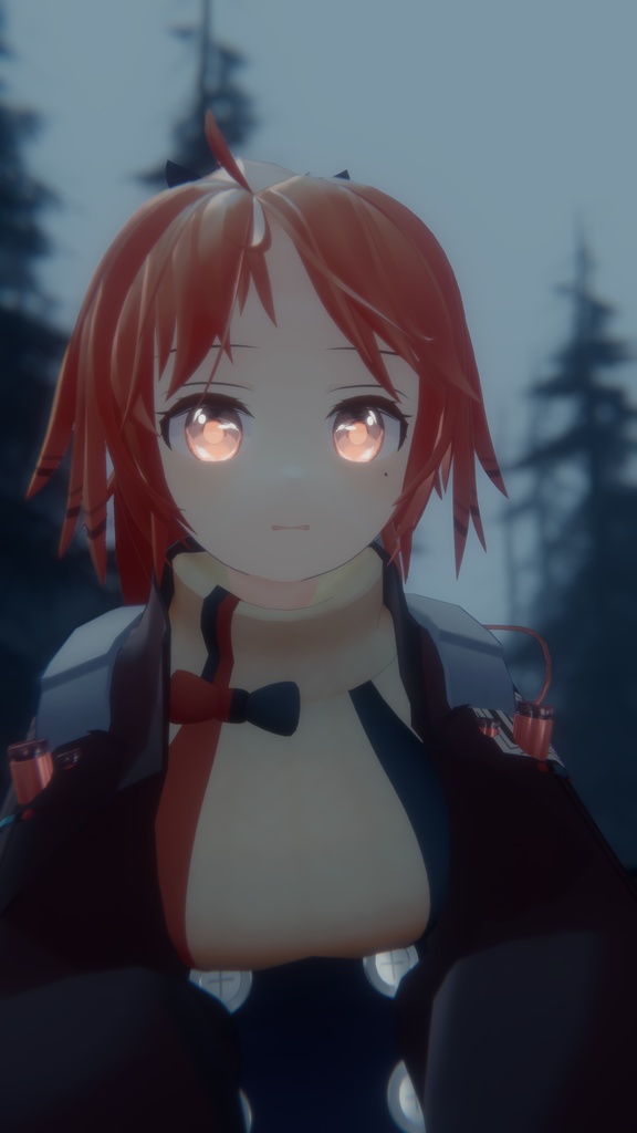 フルスクラッチ3Dモデル『パインコーン』【VRChat対応】【アークナイツ二次創作】