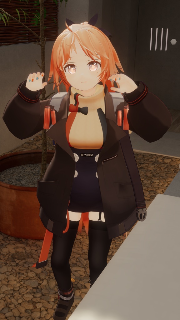 フルスクラッチ3Dモデル『パインコーン』【VRChat対応】【アークナイツ二次創作】