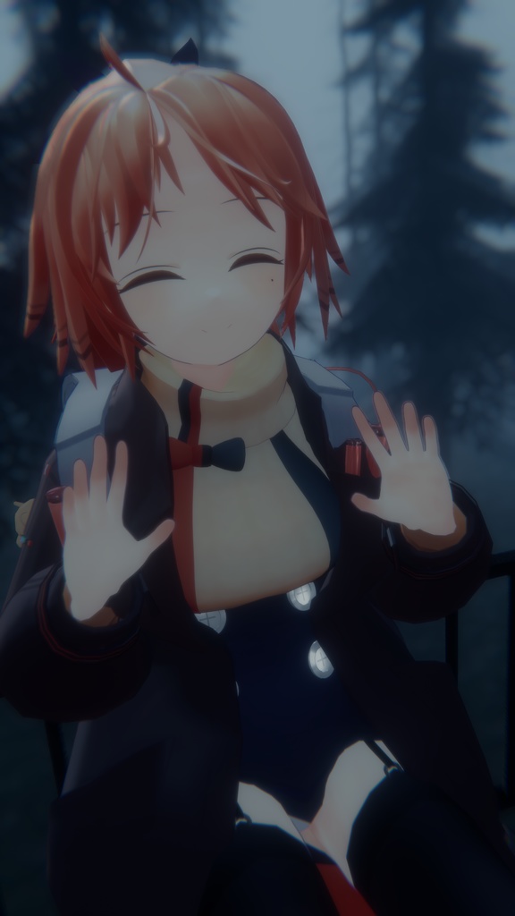 フルスクラッチ3Dモデル『パインコーン』【VRChat対応】【アークナイツ二次創作】