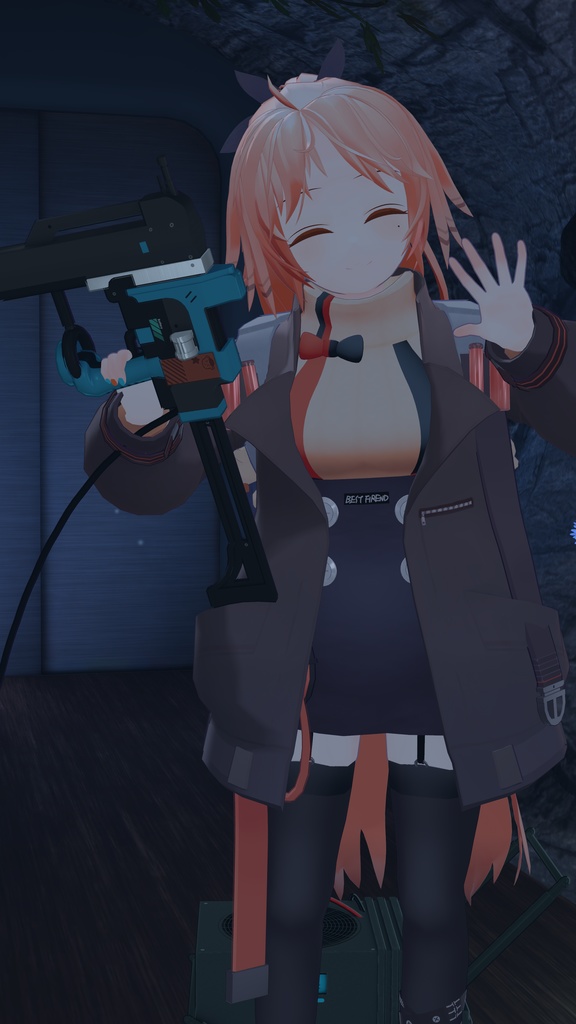 フルスクラッチ3Dモデル『パインコーン』【VRChat対応】【アークナイツ二次創作】