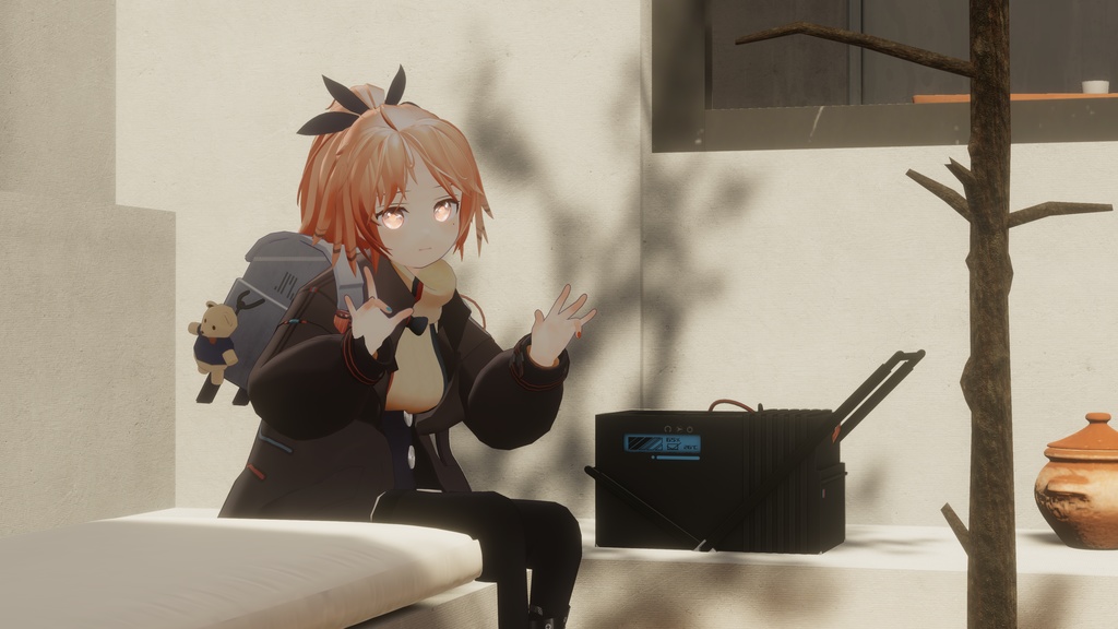 フルスクラッチ3Dモデル『パインコーン』【VRChat対応】【アークナイツ二次創作】