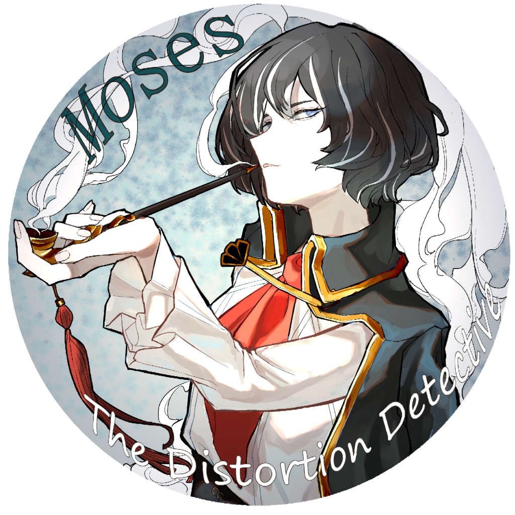 ねじれ探偵　モーゼスさん缶バッチ