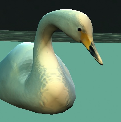 【Unity対応】白鳥　3Dモデル