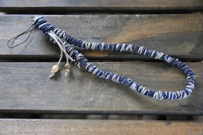 デニム裂き布ハンドストラップ