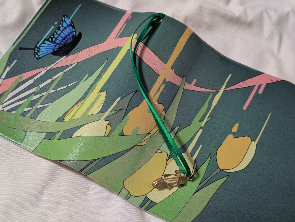 チューリップのブックカバー