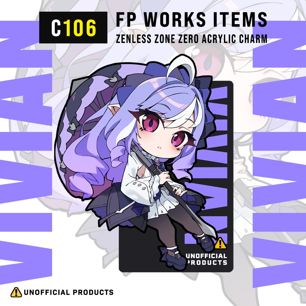 ゼンレスゾーンゼロ「ビビアン」連結アクリルチャーム