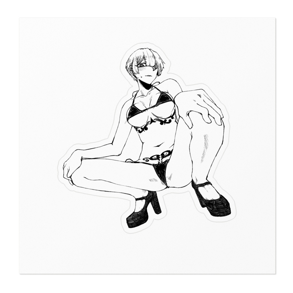 感情的に貼りにくいステッカー