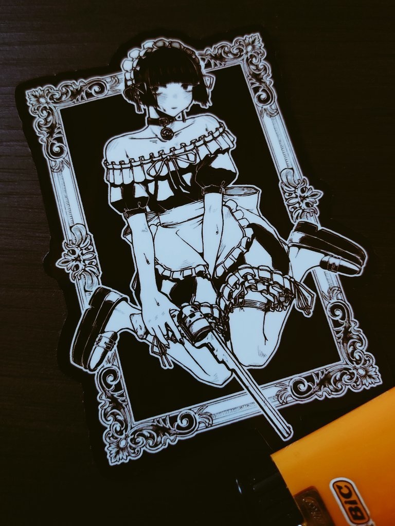 かわいい服着たおとこのこのステッカー
