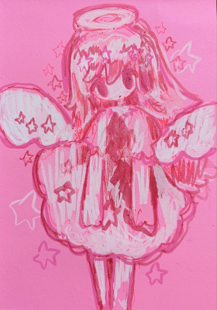🩷🤍❤️/原画