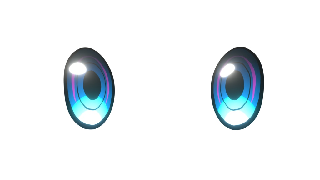 瞳のマテリアル(blender3.6.7で動作するのを確認）（買ったのならフリー素材）