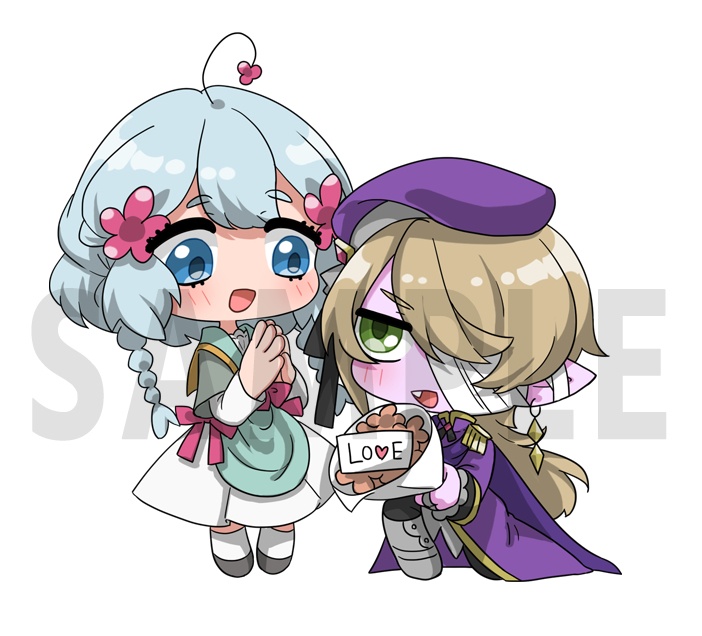 アクリルキーホルダー（蓮花×クロム）