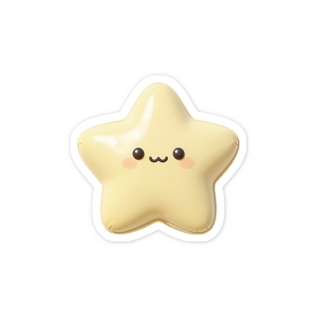 ぷっくり星ステッカー