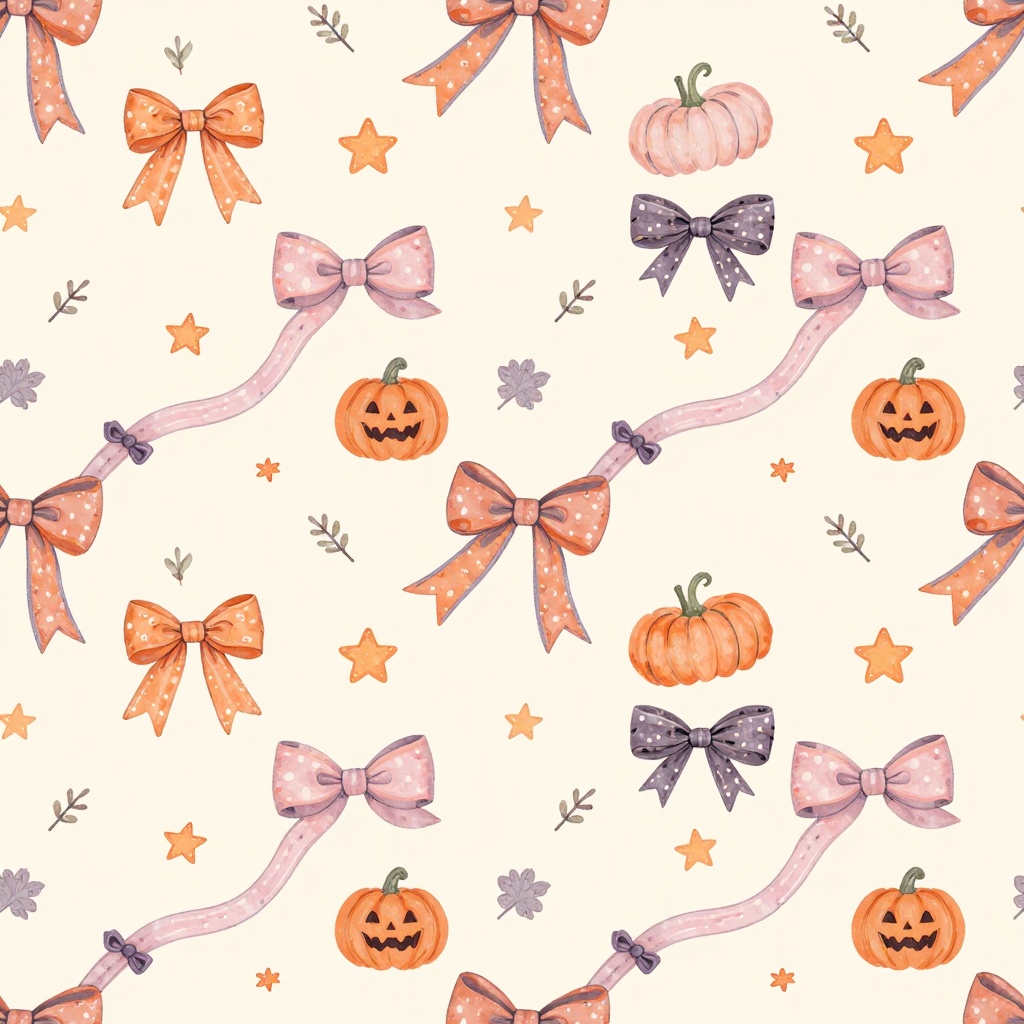 ハロウィン デジタルペーパー 10種セット / シームレスパターン・背景・ラッピング・印刷用素材