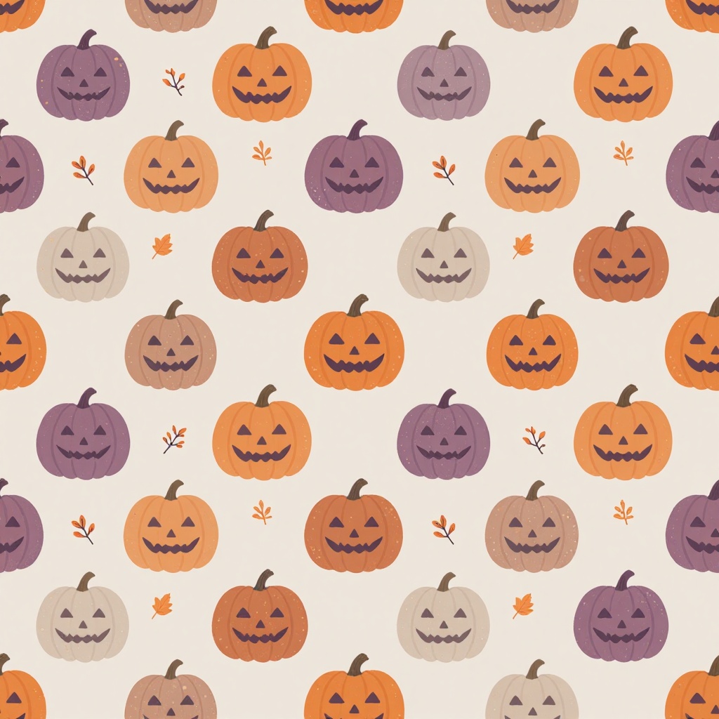 ハロウィン デジタルペーパー 10種セット / シームレスパターン・背景・ラッピング・印刷用素材