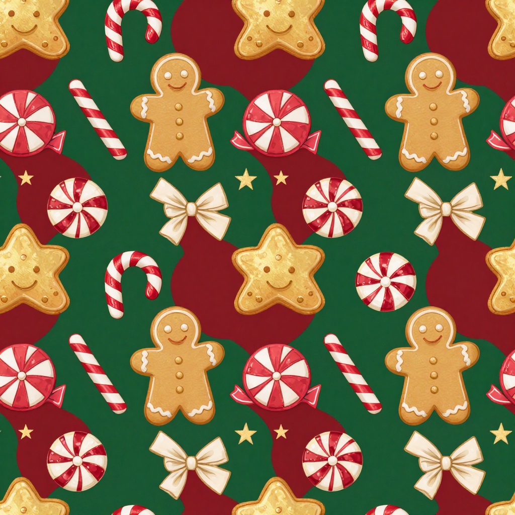 【素材】ほっこりクリスマスのデジタルペーパー&マステ素材 10点セット
