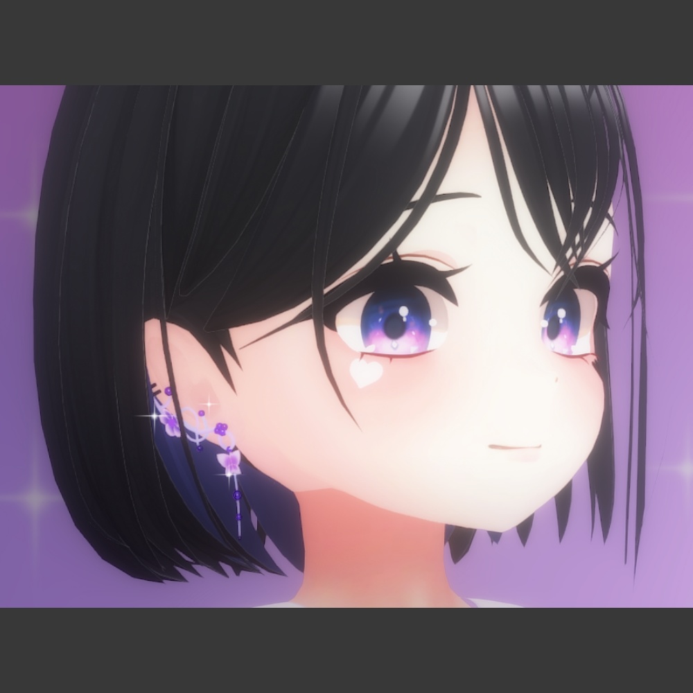 【3Dモデル】flower & butterfly EarRing