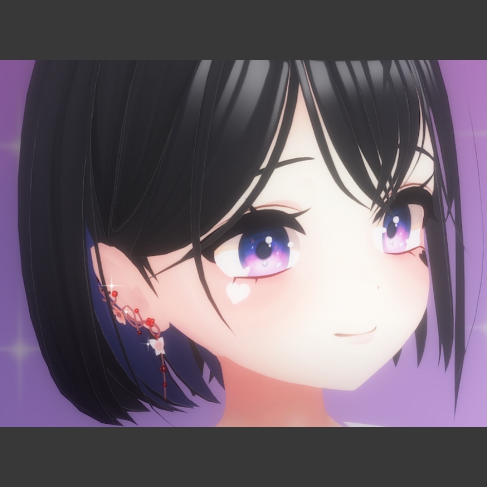 【3Dモデル】flower & butterfly EarRing