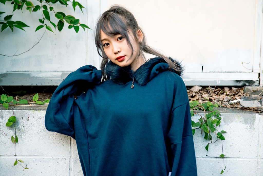 ファー付きオーバーパーカー ふわふわフード仕様◎