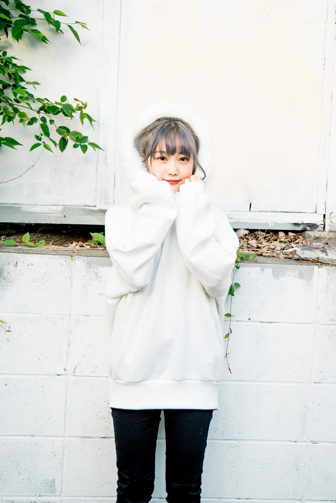 ファー付きオーバーパーカー ふわふわフード仕様◎