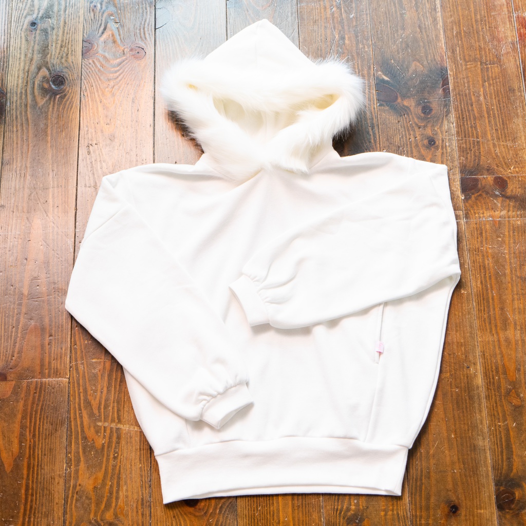 ファー付きオーバーパーカー ふわふわフード仕様◎