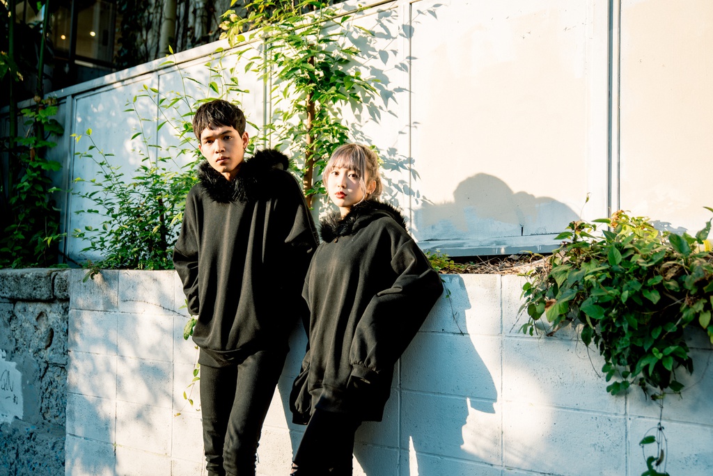 ファー付きオーバーパーカー ふわふわフード仕様◎