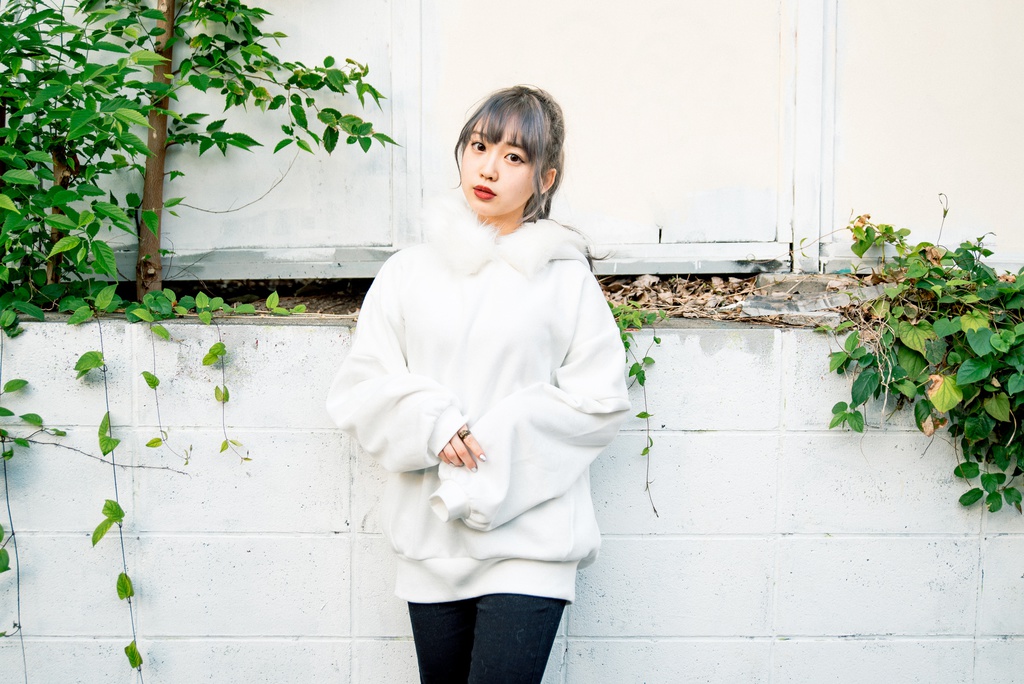 ファー付きオーバーパーカー ふわふわフード仕様◎