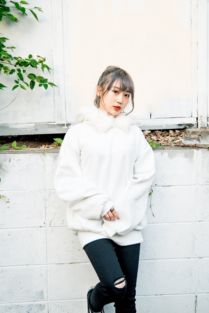 ファー付きオーバーパーカー ふわふわフード仕様◎