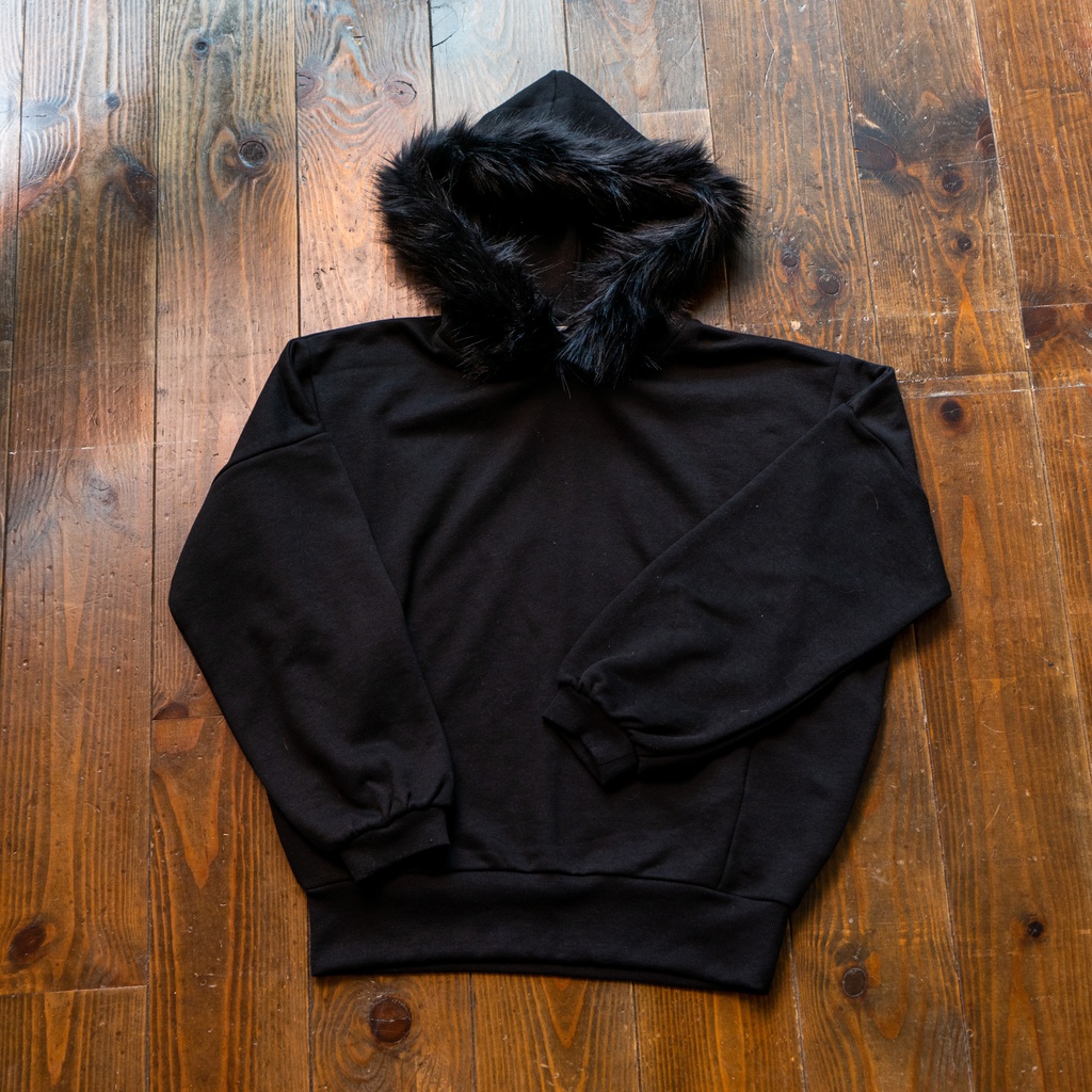 ファー付きオーバーパーカー ふわふわフード仕様◎