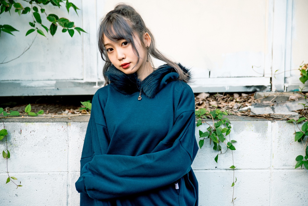 ファー付きオーバーパーカー ふわふわフード仕様◎