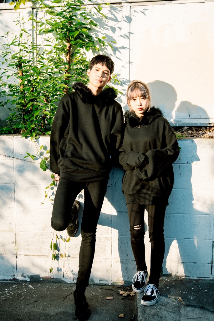 ファー付きオーバーパーカー ふわふわフード仕様◎