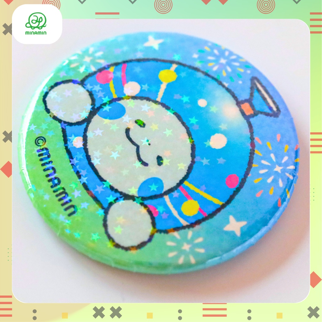 【コンプセット】ホログラム缶バッジ まんまるカメさん祭ver