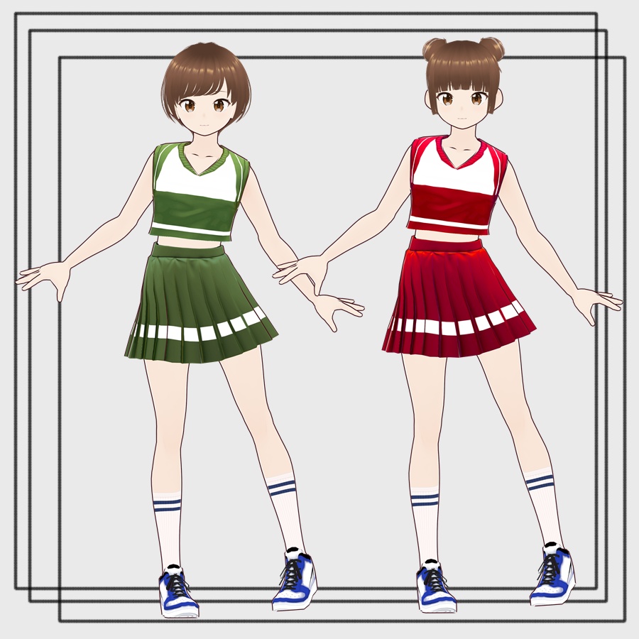 VRoid正式版■無料有■ チアリーダーセット(3色)