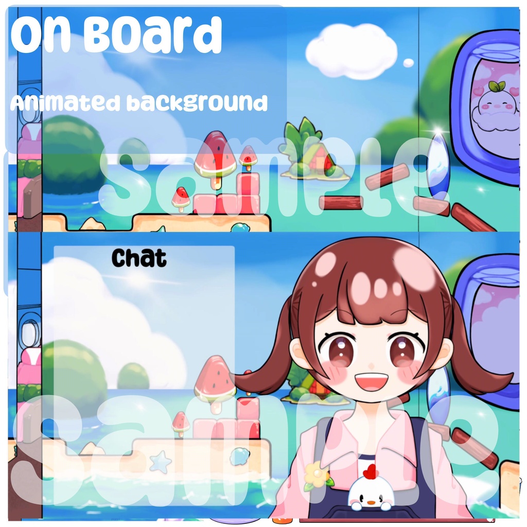 【動く背景+アイテムセット】On Board 機内