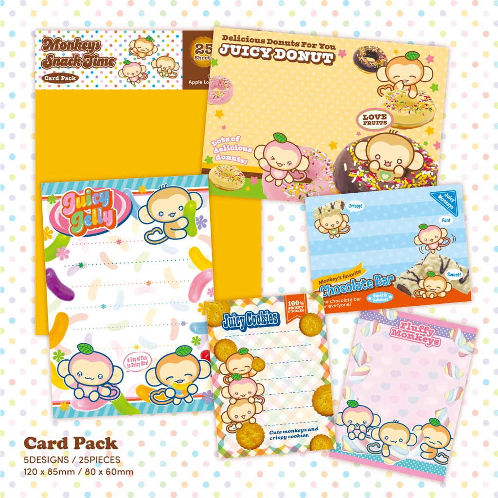 【Monkeys Snack Time】カードパック