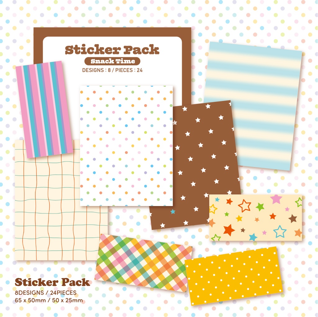 【Snack Time】ステッカーパック