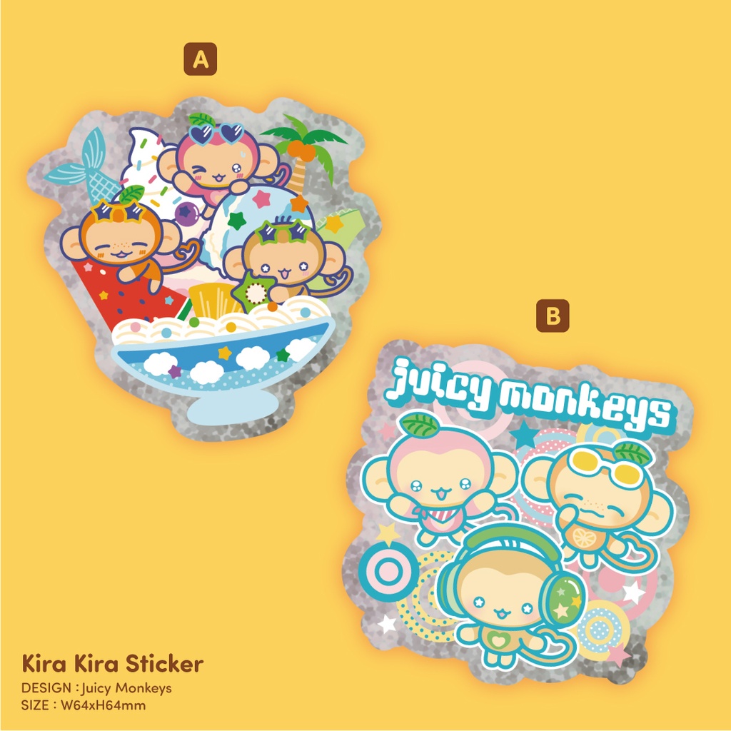 【Juicy Monkeys】キラキラシール