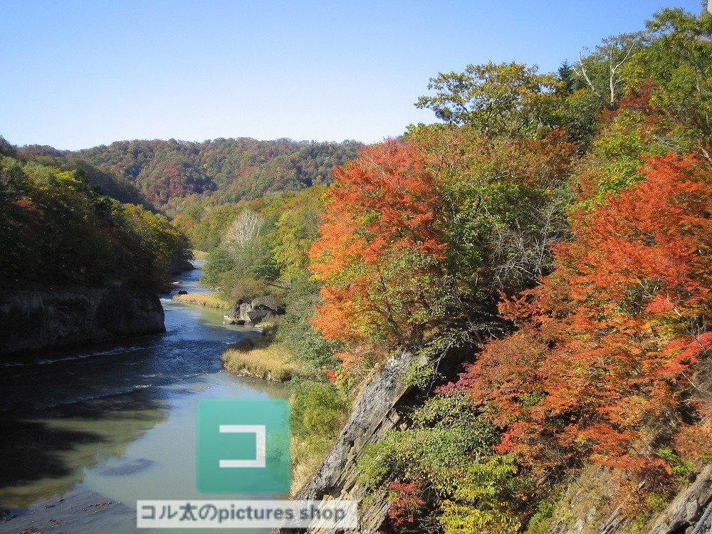 紅葉のある風景①10枚・1セット