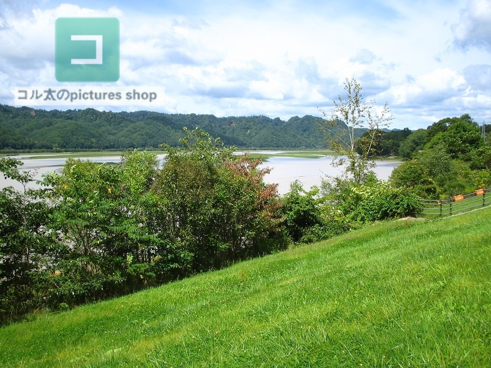 川のある風景①10枚・1セット