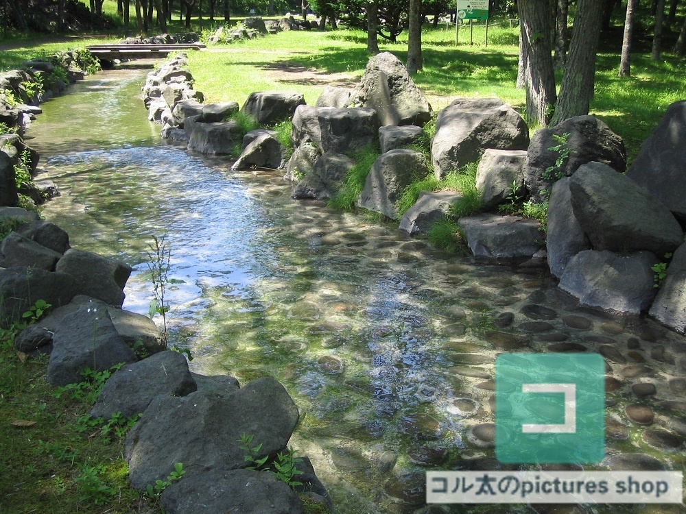 川のある風景①10枚・1セット