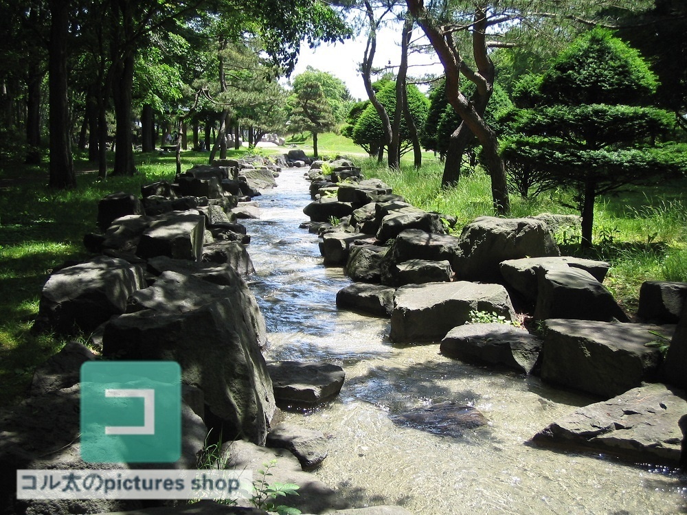 川のある風景①10枚・1セット